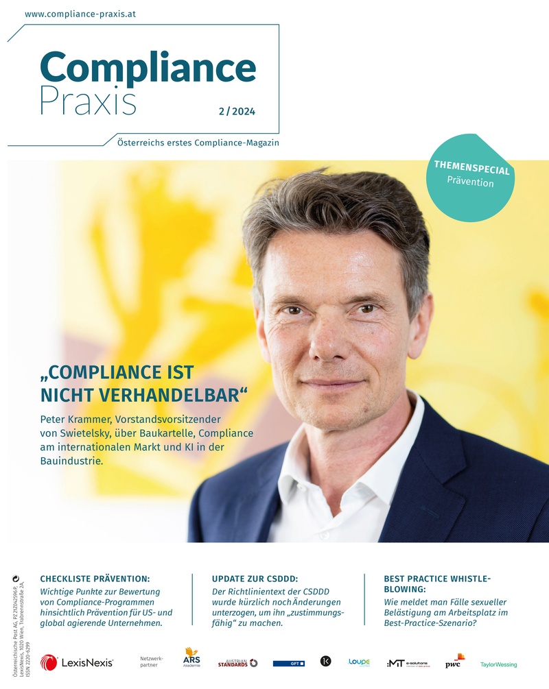Cover Compliance Praxis 2/2024, © LexisNexis Österreich